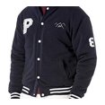 thumbnail image 2 of The Polar Club Boys' Fleece Varsity Baseball Jacket with Removable Hood (Navy-5), 2 of 5