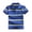 Blue, variant on Boys Striped Polo Shirt Short-Sleeve Turn-Down Collar Uniform Top for Back-to-School Blue Size 5T