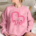 thumbnail image 2 of Vedolay Women T Shirts Casual Sweatshirts for Women Casual Crewneck Long Sleeve Pullover Split Thin Blouses,Pink M, 2 of 3