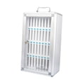 thumbnail image 2 of Caja de seguridad portátil para teléfono móvil, con cerradura de bolsillo y asa, de aleación de aluminio, para oficina 36 ranuras, 2 of 8
