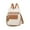 Beige, variant on Luxalzxs Simulation Leather Backpack Purse for Women Fashion Tassel Shoulder Bags Large Capacity Casual College Backpack Travel Bag Shoulderbag for Work Trip
