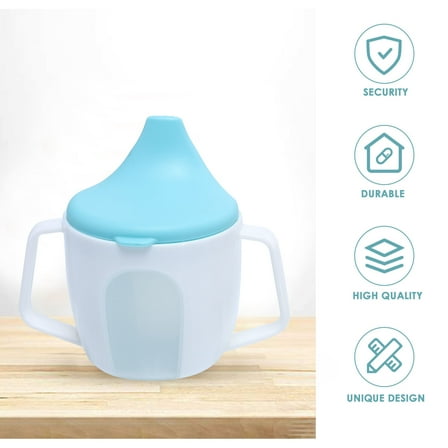Soimiss 2pcs Sippy Cups with Handles for Kids Trainer Water Use Duckbill Spout Design for Home and School