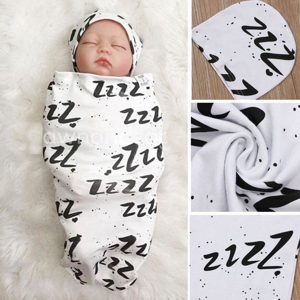 Details about Fashion Cute Newborn Baby Infant White Swaddle Wrap