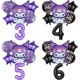 thumbnail image 2 of Kuromi-Conjunto de globos de cumpleaños para niñas, decoración de fiesta, globos con números, traje, adornos Kawaii, telón de fondo, decoración para Baby Shower, regalos, 2 of 5