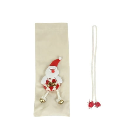

PhoneSoap Three-dimensional Fabric Doll Santa Claus Snowman Set Red Bottle Set One Size E