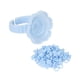 thumbnail image 5 of 100 unidades de anillos de pegamento con forma de flor para extensiones de pestañas, vasos de pegamento, soporte para herramientas, color azul, 5 of 14