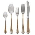 thumbnail image 2 of Italian Collection 'Tuscana Gold' 75-Pc Premium Silverware Flatware Serving Set, 2 of 4