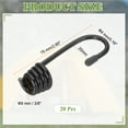 thumbnail image 2 of Ganchos de cuerda elástica de 3/8" (9 mm), ganchos de alambre en espiral de alta resistencia, negro, 20 piezas, 2 of 7