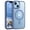 Blue, variant on GAOBAO Magnetic Clear Protective Case for iPhone 13 & iPhone 14, MagSafe Compatible, 6.1-inch Shockproof Protective Cover, Blue