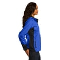 thumbnail image 3 of Port Authority Ladies Vertical Hooded Soft Shell Jacket-3XL (Snorkel Blue/ Black), 3 of 5