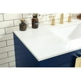 thumbnail image 4 of Elegant Decor Eugene 42" Aluminum MDF Single Bathroom Vanity in Blue, 4 of 8