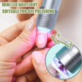 thumbnail image 3 of Mini Nail Curing Lamp, Handheld Uv With Gel Silicone Buffer Head, For Nail Art, Fast Home And Salon, Silver, 3 of 5