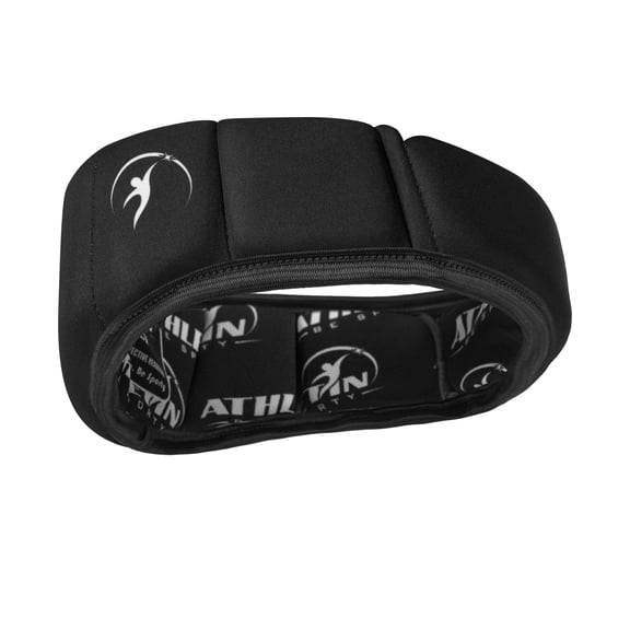 Athletin Soft-Shell Flag Football Helmet, 7v7 Headgear - Black, Adult