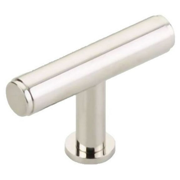 Schaub And Company 5101 Pub House 2" "T" Bar Solid Brass Luxury Cabinet Knob Pull - Nickel