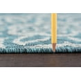 thumbnail image 4 of Veranda Transitional 8' Round Aqua and Light Gray Polypropylene Outdoor Area Rug, 4 of 6