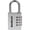 Silver, variant on Kwikset 1-1/8" Aluminum Combination Padlock with 1" Shackle, Silver
