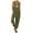 Army Green, variant on Women Bib Overalls Flower Print Loose Beach Vacation Trendy Jumpsuits Straight Leg Pants With Pockets Dark Gray M