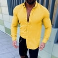 thumbnail image 2 of Mens Lin Bouton Chemises Manches Longues Été Plage Décontractée Regular Fit Chemise Tops, 2 of 7