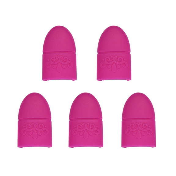 Soidarity Almohadillas quitaesmalte de uñas Gel de sílice Accesorios para uñas Cubiertas de eliminación Ayudas para vestirse con gancho de botón