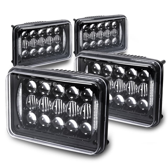 Faros LED EN LÍNEA LED STORE 4x6, 4 piezas, 45 W, haz sellado H4