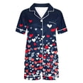 thumbnail image 5 of Fewfanhot Women's Pajama Sets Short Sleeve Loungewear 2 Pcs Satin Soft Pj Sets Button Down Women's Summer Sleepwear, 5 of 9