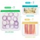 thumbnail image 2 of Paquete de 21 bolsas de almacenamiento reutilizables sin BPA, bolsas para congelador a prueba de fugas (7 bolsas reutilizables de un galón + 7 bolsas reutilizables para sándwich + 7 bolsas, 2 of 7