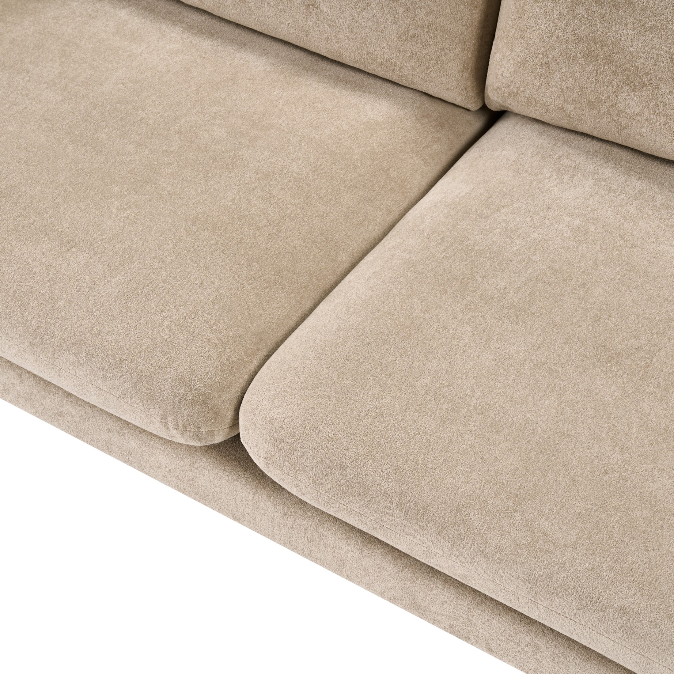 Christopher Knight Home 80" Modern Boucle Sofa, 3-Seater Upholstered Couch with Oversized Cushions, Nomad