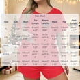 thumbnail image 3 of LEKWK Christmas Pajamas for Women Plus Size Printed Short Sleeve Crewneck Tops and Shorts 2 Piece Lounge Sets Soft Comfy Home Sleepwear Red XXXXL, 3 of 5
