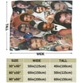 thumbnail image 3 of Tom Selleck Collage Blanket Ultra-Soft Micro Fleece Blanket Warm Cozy Plush Bed Blanket Lightweight Sofa Throw Blanket, 3 of 6