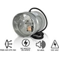 thumbnail image 3 of Suncourt 6-Inch Inline Duct Booster Fan — Quiet Single-Speed Inductor Inline Fan with 6-Foot Power Cord, UL Safety Certification, and Simple Installation (DB206C), 3 of 12