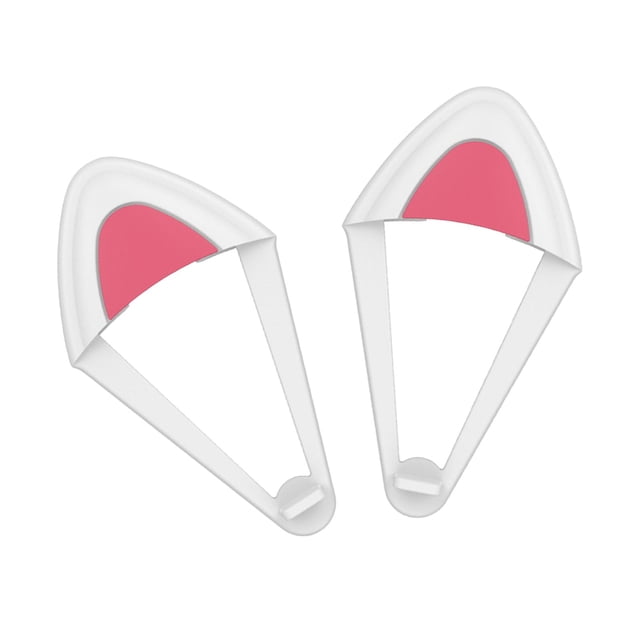 2 piezas de desmontables accesorios de silicona para auriculares rosa