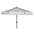 thumbnail image 3 of Safavieh Venice 9' Market Crank Tilt Patio Umbrella, White/Black, 3 of 7