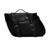 Motorcycle Bags - Luggage Set - All genuine Leather - Fits Any US Bike - Extra Storage Pockets Featuring Rugged Stitching - Set of 9 Pieces