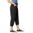 thumbnail image 2 of Levi Strauss Signature Women's Everyday Comfort Cargo Capri (Available in Plus), (New) Caviar, S, 2 of 6