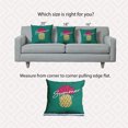 thumbnail image 6 of 20" x 20" Simply Daisy Summer Time Pineapple Indoor/Outdoor Pillow, Kelly Green Qty 1, 6 of 6