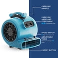 thumbnail image 3 of ALORAIR 4000 CFM ventilador de aire para industrial, ventilador de secado de piso, secador de alfombras, temporizador, hebillas de alfombra, apilable, cable de alimentación de 20 pies, para restauraci, 3 of 5