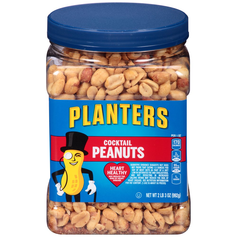 Planters Cocktail Peanuts, 2.19 lb Container