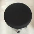 thumbnail image 3 of Coussin de Tabouret Rond Durable Doux Lavable pour Chaise de 12-18 Pouces Noir, 3 of 9