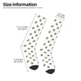 thumbnail image 4 of Fotbe Bee print Women's Men's Novelty Crew Socks Cotton Socks Knee High Socks for Walking,Running,Nurses,Pregnancy, 4 of 8