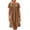 Brown, variant on Busydd Dresses for Women Solid Color Short Sleeve Spring Dresses Trendy Round Neck Pleated Summer Dress Casual Comfy Cotton Linen Dress