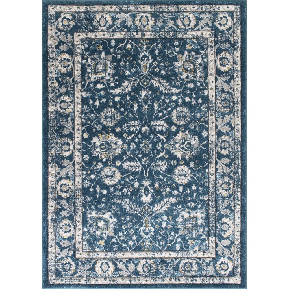 Allstar Rugs Blue Thunder French Country Rectangular Accent Rug