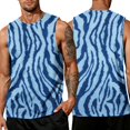 thumbnail image 2 of HAJWOH Men Leopard Printed Tank Top Muscle Sleeveless Summer Big and Tall Summer Beach Soft Gym Shirts, 2 of 6