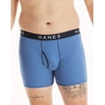 thumbnail image 3 of Hanes  Boxer Briefs Mens 5-Pack Ultimate  Comfort Flex No Ride Up Premium Cotton, 3 of 5