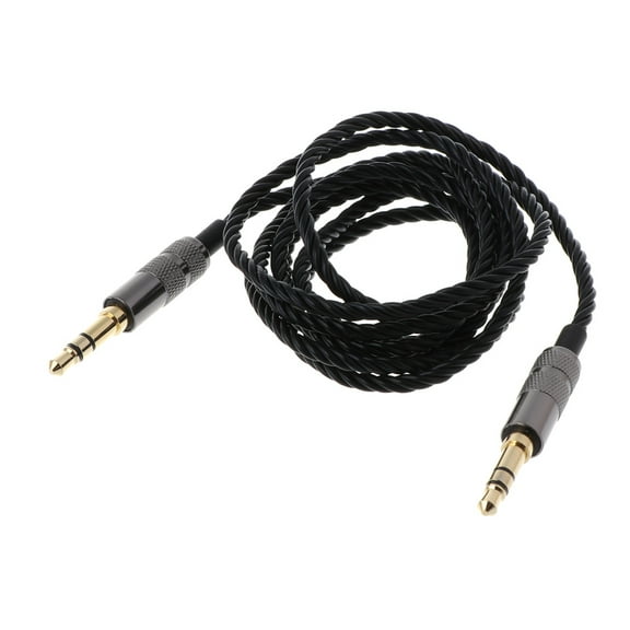 1.2M Twist Headphone Cable 3.5MM Male to 3.5MM Male Adapter forSOLO Car AUX Wire