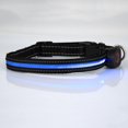 LED Dog Collar with USB Rechargeable Adjustable Nylon Collars for Pets