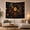 Celestial Birds, variant on Celestial Star and Moon Phase Wreath Against Starry Sky Mystical Fantasy for Meditation Enthusiasts Serene Wall Art Decor Housewarming Gift Tapestry Wall Hanging for Bedroom and Dorm