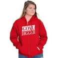 thumbnail image 3 of Goal Digger Overachiever Funny Zip Up Hoodie Men's Women's Brisco Brands X, 3 of 6