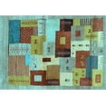 thumbnail image 1 of Ahgly Company Indoor Rectangle Abstract Light Blue Contemporary Area Rugs, 3' x 5', 1 of 4