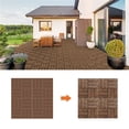 thumbnail image 6 of Alden Design 12” x 12” Interlocking Wood Flooring Tiles for Deck, Pack of 27, Brown, 6 of 11