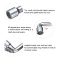 thumbnail image 4 of Uxcell 2pcs L Shaped Angled Hex Socket Wrench 21mm 45# Steel Double Ended Metric 6 Point Tubular Socket Spanner for General Repairing, 4 of 6